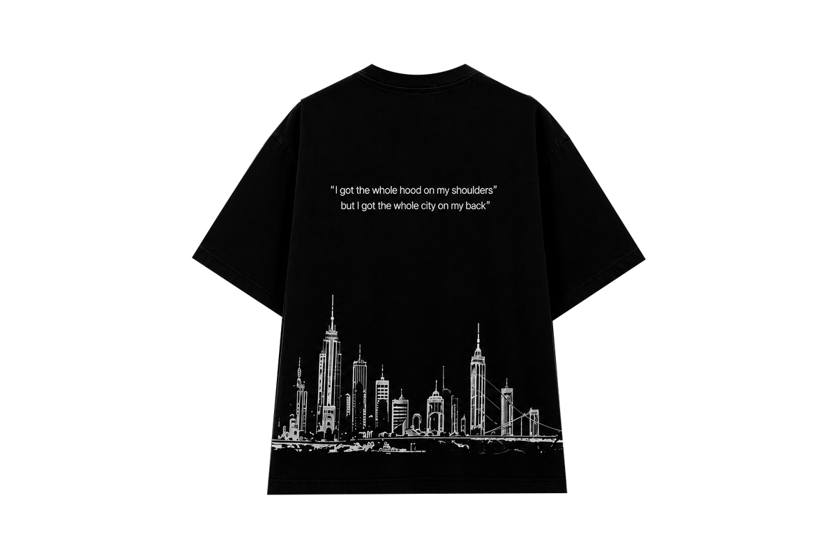 TRUE COLORS  ( BLACK T SHIRT )